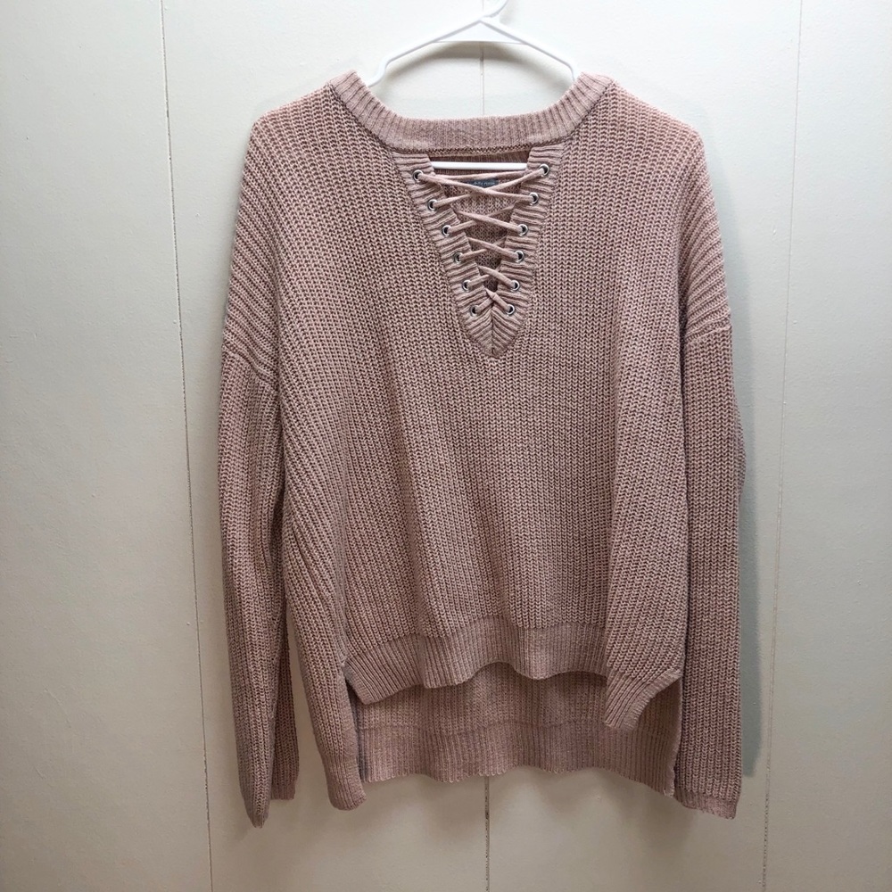 Hi-Lo Tie Top Sweater